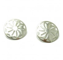 E000573 Sterling Silver Earrings Solid 925 Perfect Quality